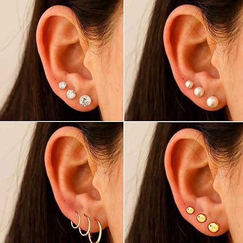 68 Pcs Gold Jewelry Set for Women