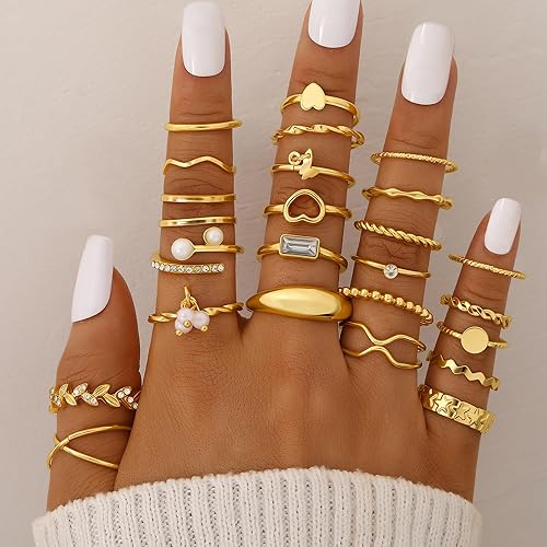 68 Pcs Gold Jewelry Set for Women
