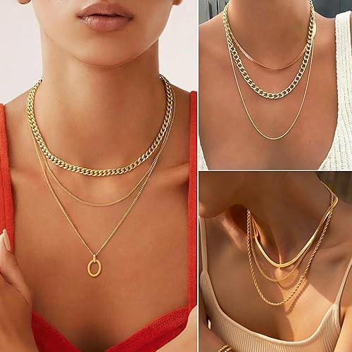 68 Pcs Gold Jewelry Set for Women