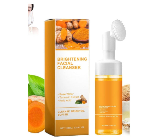 Turmeric Exfoliating Cleansing Pads Compressed Facial Sponges Skin Care Tools For Face Clogged Pores Excess Oil Cleansing